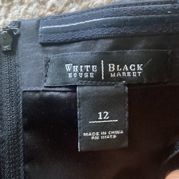 Strapless Black and White Dress - Picture 8 of 9